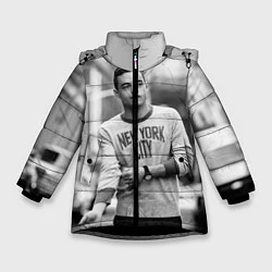 Куртка зимняя для девочки Rami Malek, цвет: 3D-черный