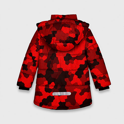Зимняя куртка для девочки PUBG: Red Mozaic / 3D-Светло-серый – фото 2