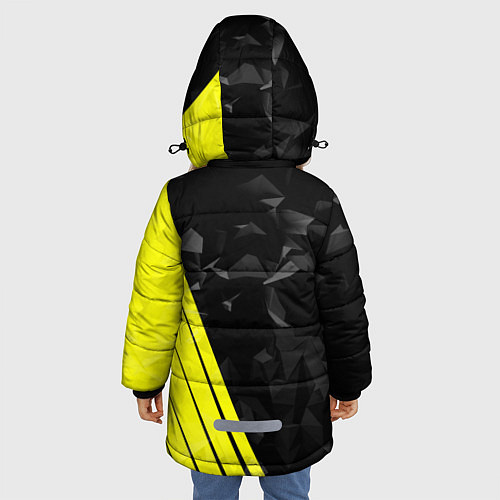 Зимняя куртка для девочки FC Borussia Dortmund: Abstract / 3D-Черный – фото 4