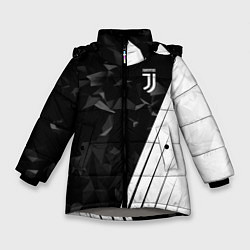 Куртка зимняя для девочки FC Juventus: Abstract, цвет: 3D-светло-серый