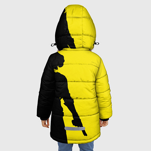 Зимняя куртка для девочки PUBG: Yellow Shadow / 3D-Черный – фото 4