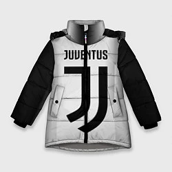 Куртка зимняя для девочки FC Juventus: Silver Original, цвет: 3D-светло-серый