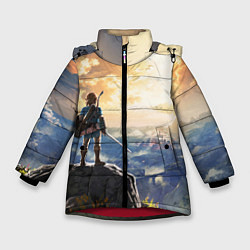 Куртка зимняя для девочки Knight Link, цвет: 3D-красный