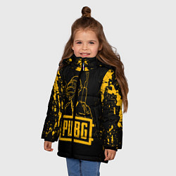 Куртка зимняя для девочки PUBG: Black Soldier, цвет: 3D-светло-серый — фото 2
