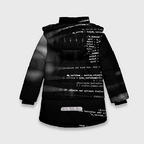 Зимняя куртка для девочки Watch Dogs: Hacker / 3D-Светло-серый – фото 2