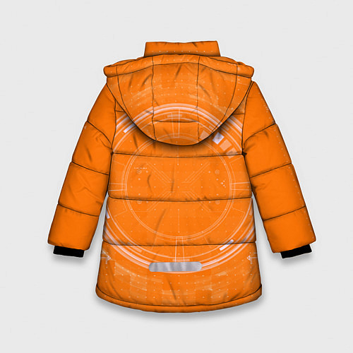 Зимняя куртка для девочки Bitcoin Tech / 3D-Светло-серый – фото 2