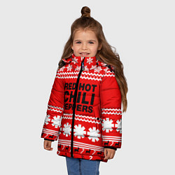Куртка зимняя для девочки RHCP: New Year, цвет: 3D-светло-серый — фото 2