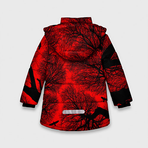 Зимняя куртка для девочки Dead by Daylight / 3D-Светло-серый – фото 2