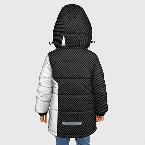 Зимняя куртка для девочки BMW CARBON БМВ КАРБОН / 3D-Черный – фото 4