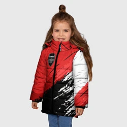 Куртка зимняя для девочки FC Arsenal: Original, цвет: 3D-красный — фото 2