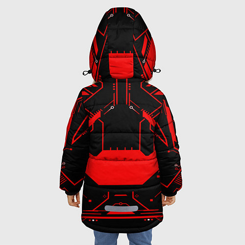 Зимняя куртка для девочки CS:GO Андрей / 3D-Черный – фото 4