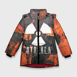Куртка зимняя для девочки S.T.A.L.K.E.R: Orange Toxic, цвет: 3D-красный