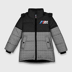 Куртка зимняя для девочки BMW 2018 M Sport, цвет: 3D-черный