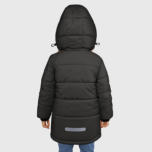Зимняя куртка для девочки Kingdom Come: Deliverance Logo / 3D-Черный – фото 4