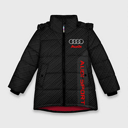 Куртка зимняя для девочки Audi: Sport Line, цвет: 3D-красный