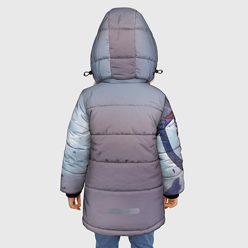 Зимняя куртка для девочки Zero Two / 3D-Черный – фото 4