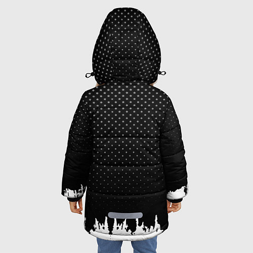 Зимняя куртка для девочки Honda: Black Side / 3D-Черный – фото 4