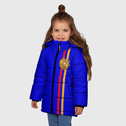 Куртка зимняя для девочки Армения, цвет: 3D-светло-серый — фото 2