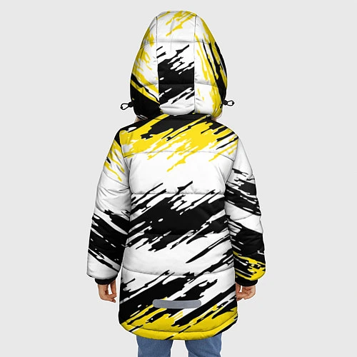 Зимняя куртка для девочки Rainbow Six Siege: Yellow / 3D-Черный – фото 4