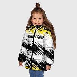 Куртка зимняя для девочки Rainbow Six Siege: Yellow, цвет: 3D-красный — фото 2