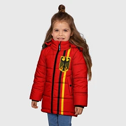 Куртка зимняя для девочки Германия, цвет: 3D-черный — фото 2