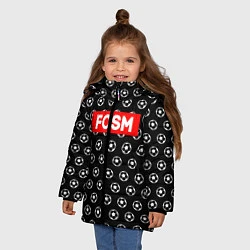 Куртка зимняя для девочки FCSM Supreme, цвет: 3D-светло-серый — фото 2