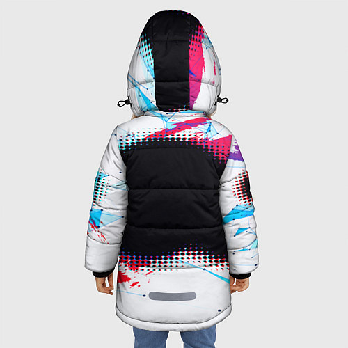 Зимняя куртка для девочки R6S: Colour Style / 3D-Черный – фото 4