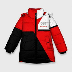Куртка зимняя для девочки Toyota Sport, цвет: 3D-черный