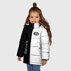 Куртка зимняя для девочки Land Rover: Range Rover, цвет: 3D-черный — фото 2