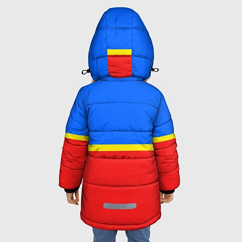 Зимняя куртка для девочки Челябинск: Россия / 3D-Черный – фото 4