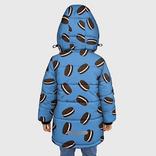 Зимняя куртка для девочки Oreo / 3D-Черный – фото 4