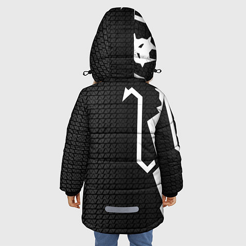 Зимняя куртка для девочки FCMU SPORT / 3D-Черный – фото 4