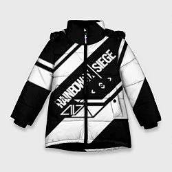 Куртка зимняя для девочки RAINBOW SIX SIEGE R6S, цвет: 3D-черный