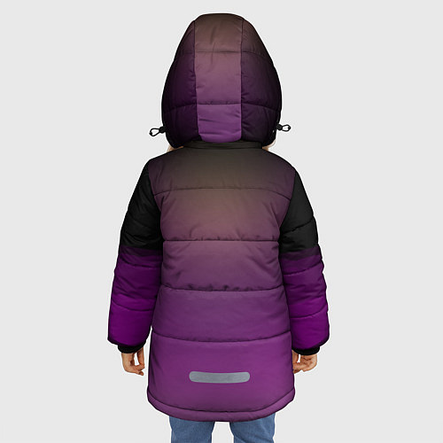 Зимняя куртка для девочки Digital Race / 3D-Черный – фото 4