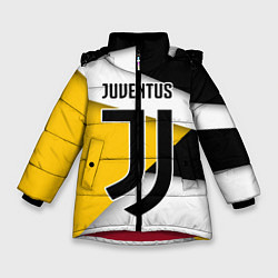 Куртка зимняя для девочки FC Juventus, цвет: 3D-красный