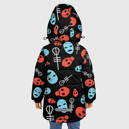 Зимняя куртка для девочки Twenty One Pilots: Faces / 3D-Черный – фото 4