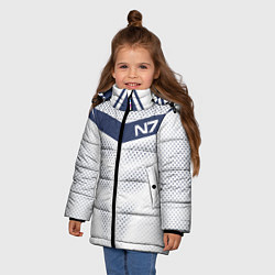 Куртка зимняя для девочки N7: White Armor, цвет: 3D-черный — фото 2
