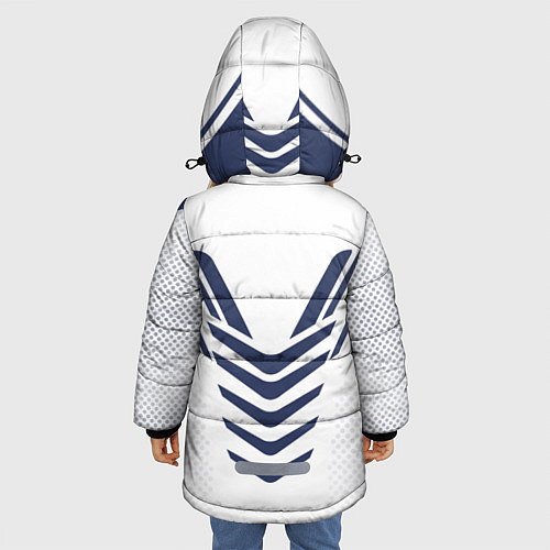 Зимняя куртка для девочки N7: White Armor / 3D-Светло-серый – фото 4