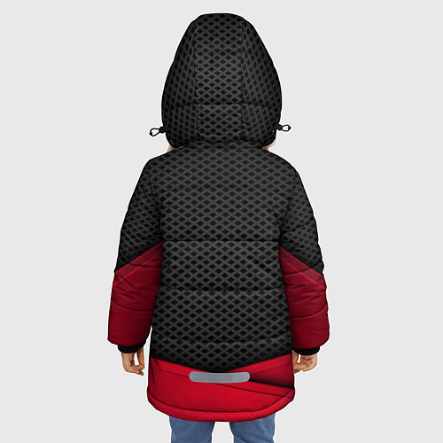 Зимняя куртка для девочки Mazda: Grey Carbon / 3D-Черный – фото 4