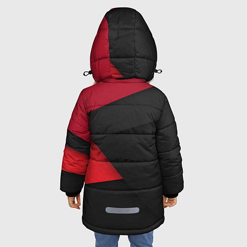 Зимняя куртка для девочки Чикаго / 3D-Черный – фото 4