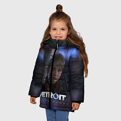 Куртка зимняя для девочки Detroit: Kara, цвет: 3D-черный — фото 2