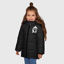 Куртка зимняя для девочки OBLADAET Symbol, цвет: 3D-черный — фото 2