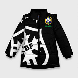 Куртка зимняя для девочки Brazil Team: Exclusive, цвет: 3D-черный