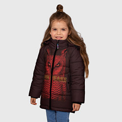 Куртка зимняя для девочки Twin Peaks: Red Owl, цвет: 3D-светло-серый — фото 2