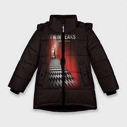 Куртка зимняя для девочки Twin Peaks: Firewalk with me, цвет: 3D-черный