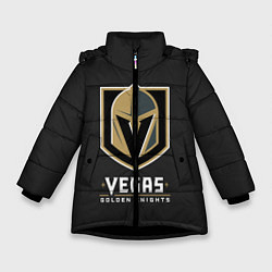 Куртка зимняя для девочки Vegas: Golden Knights, цвет: 3D-черный