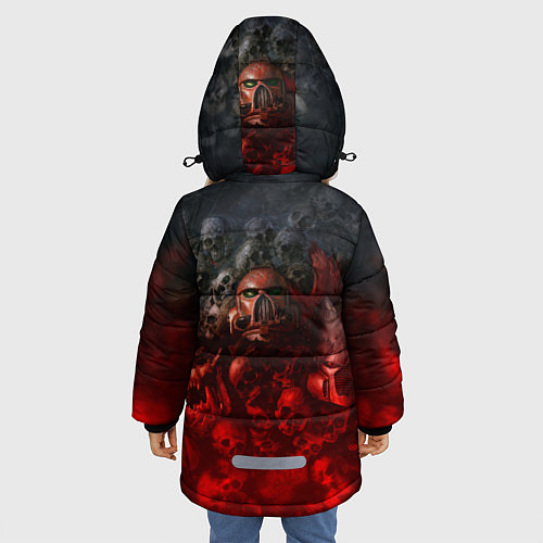 Зимняя куртка для девочки Warhammer 40000: Dawn Of War / 3D-Черный – фото 4