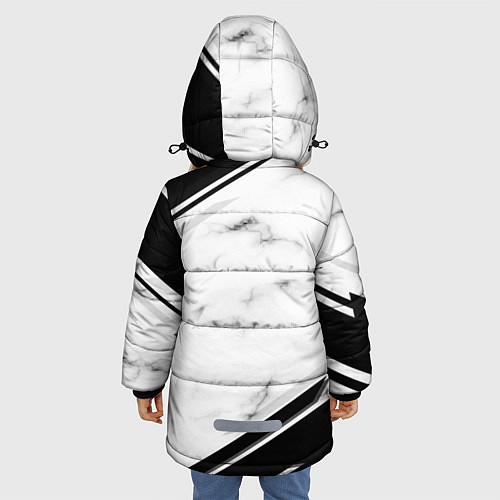 Зимняя куртка для девочки Juventus / 3D-Черный – фото 4
