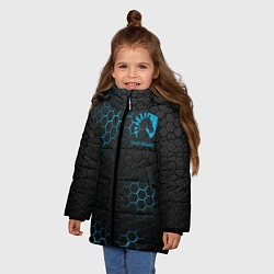 Куртка зимняя для девочки Team Liquid: Carbon Style, цвет: 3D-черный — фото 2