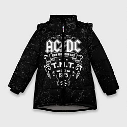 Куртка зимняя для девочки AC/DC: Run For Your Life, цвет: 3D-светло-серый